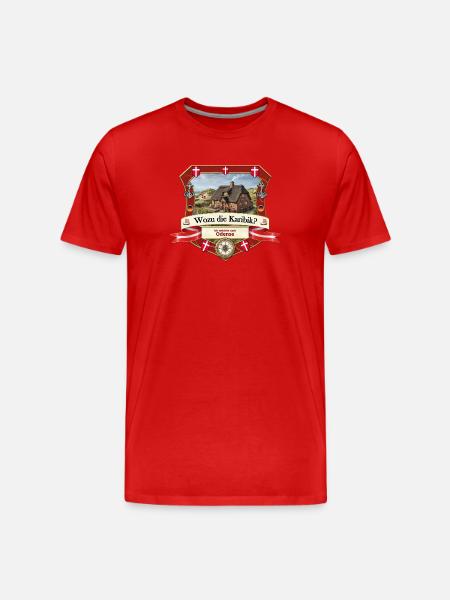 Wozu Karibik? Ich will nach Odense! - Männer Premium Bio T-Shirt - Rot
