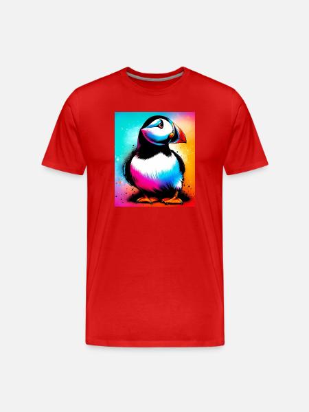 macareux - T-shirt bio Premium Homme - rouge
