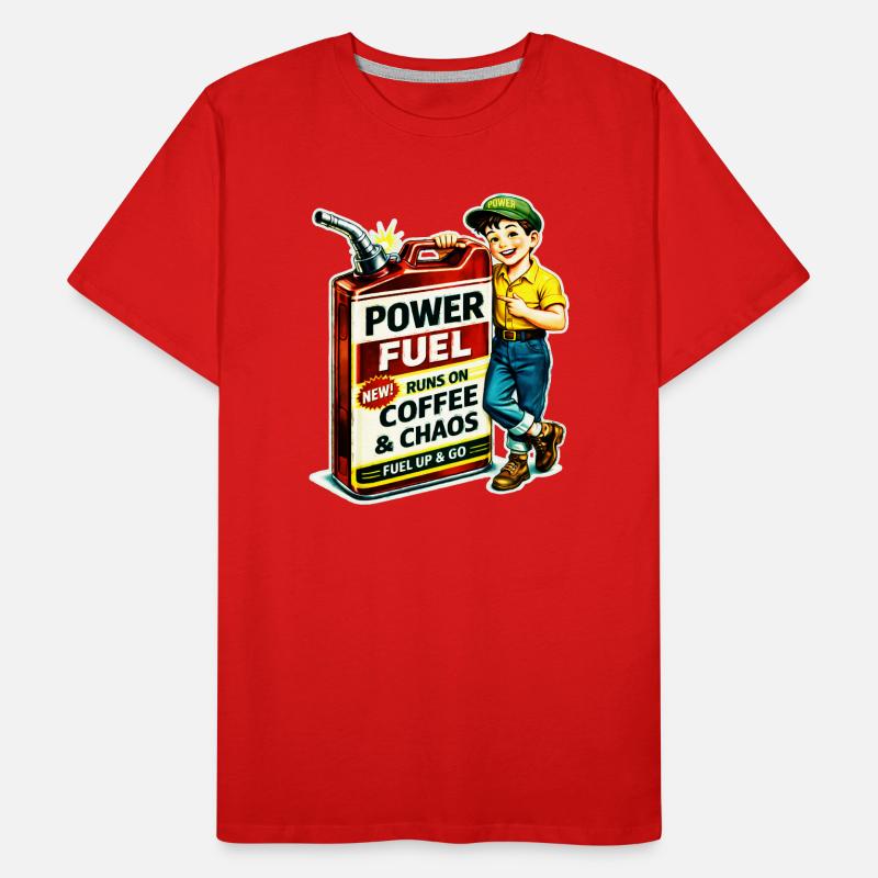 Carburant de puissance T-shirt bio Premium Homme
