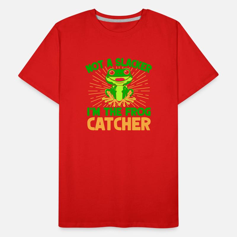 Frog Catcher Not A Slacker Frog Männer Premium Bio T-Shirt