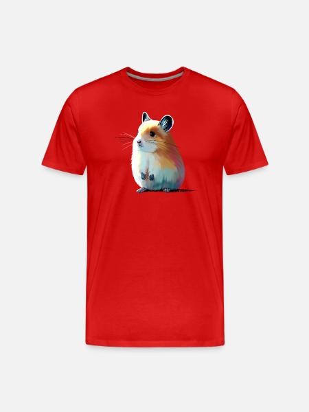 Whistling Hare - Men's Premium Organic T-Shirt - red