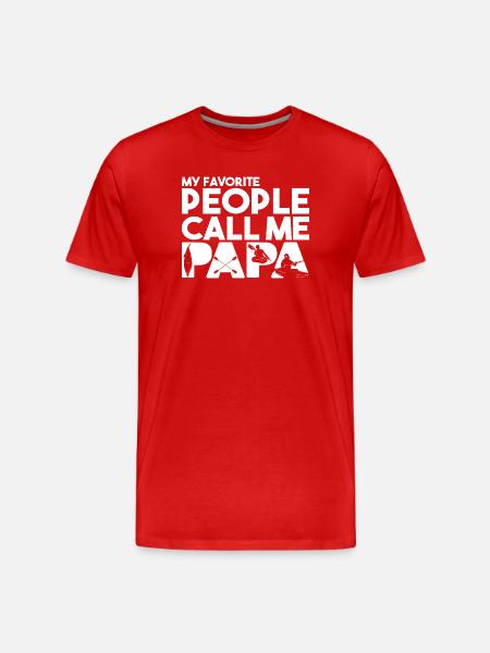 Evolution Of Man Kayaking - Men's Premium Organic T-Shirt - red