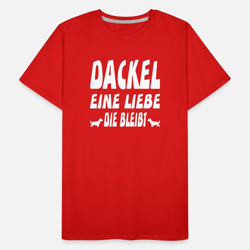 Dackel Männer Premium Bio T-Shirt