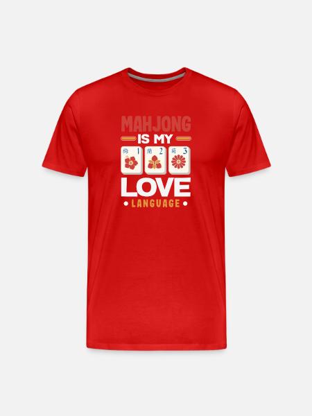 It's Mahjong Time - Men's Premium Organic T-Shirt - red