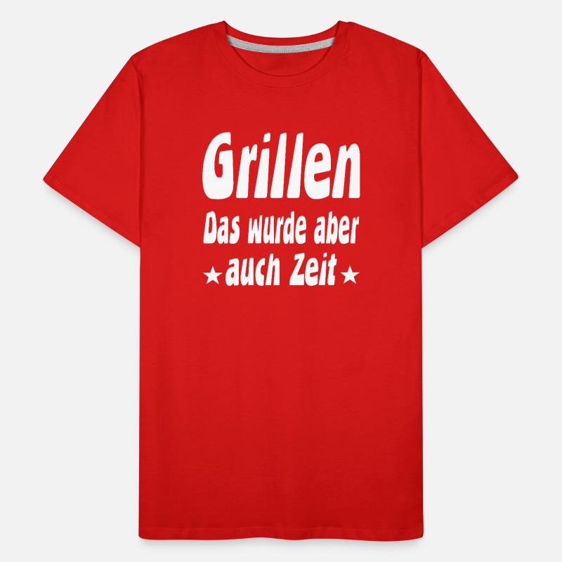 Grillen Männer Premium Bio T-Shirt