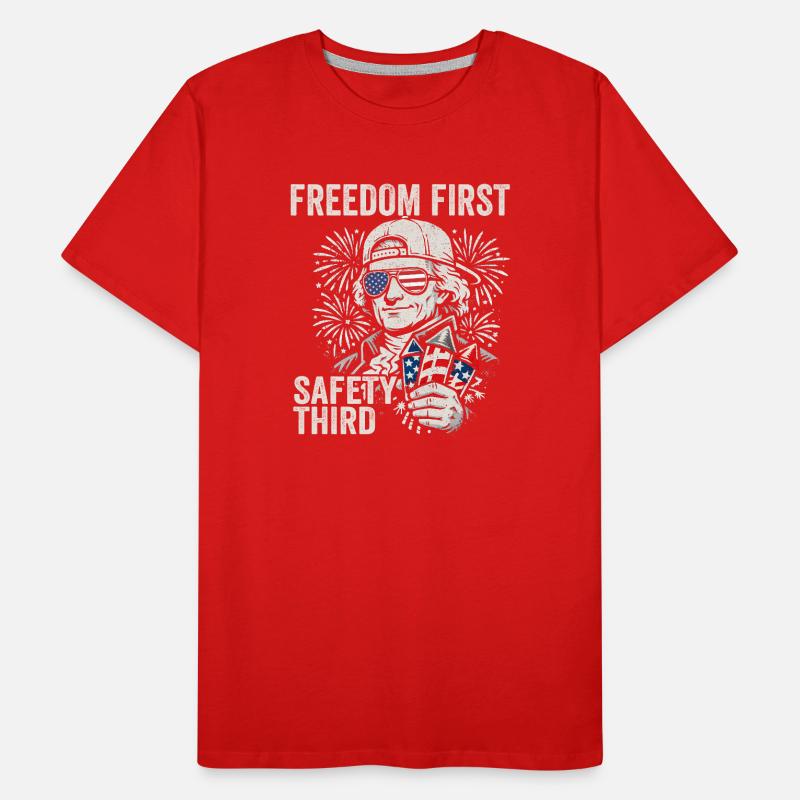 Freedom first, security in third place. Jef Men's Premium Organic T-Shirt