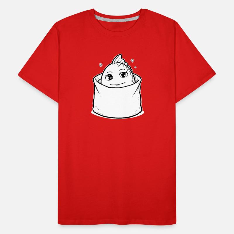 Fisch Tier Tasche Männer Premium Bio T-Shirt