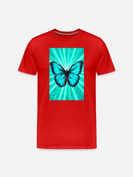 papillon - T-shirt bio Premium Homme - rouge