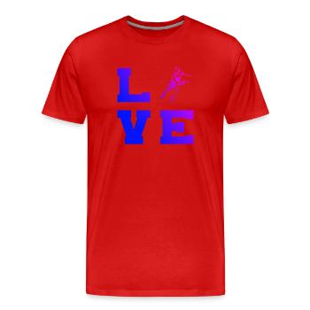 Pickleball Community Idea for Pickleball Game Fans - Men's Premium Organic T-Shirt - red - Front - Damien (186cm)