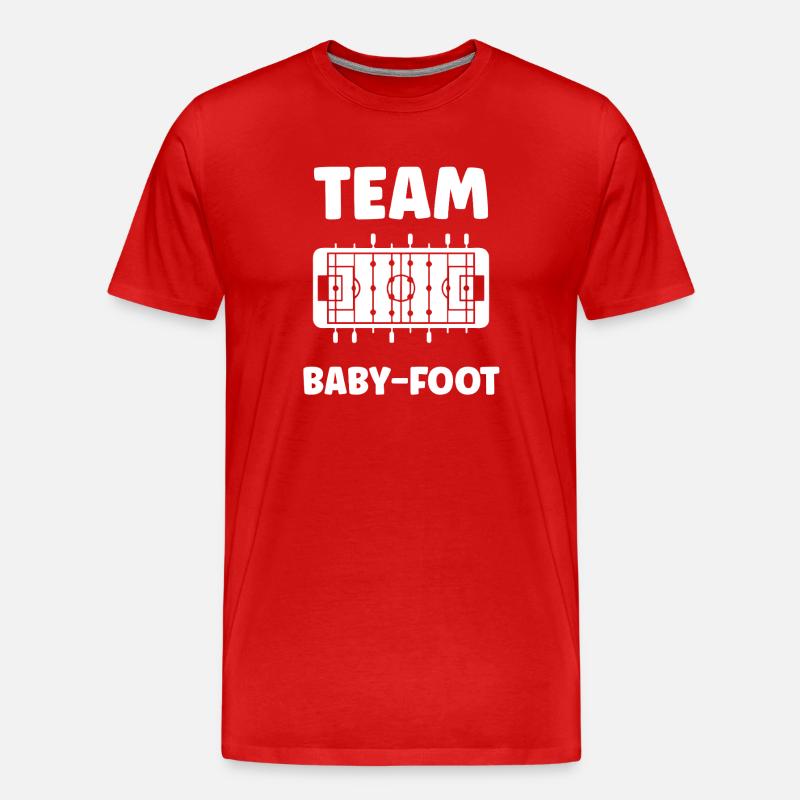 Tischfußball: - Männer Premium Bio T-Shirt - Rot