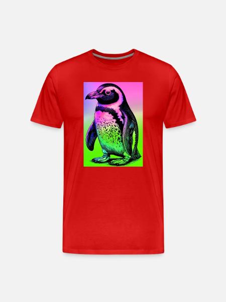pingouin - T-shirt bio Premium Homme - rouge