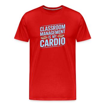 High School Teacher Classroom Management Education - Men's Premium Organic T-Shirt - red - Front - Damien (186cm)