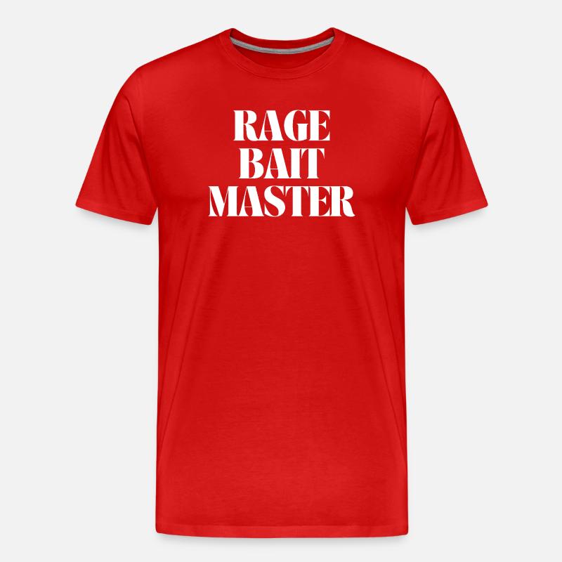 rage bait master - Männer Premium Bio T-Shirt - Rot