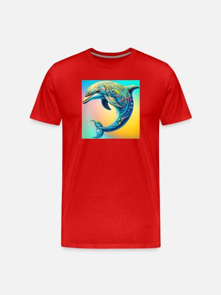 dauphin - T-shirt bio Premium Homme - rouge