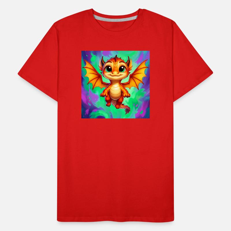 Drache Männer Premium Bio T-Shirt