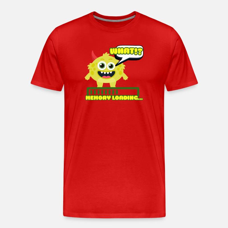 Geheuer-Laden-Monster-Meme - Männer Premium Bio T-Shirt - Rot