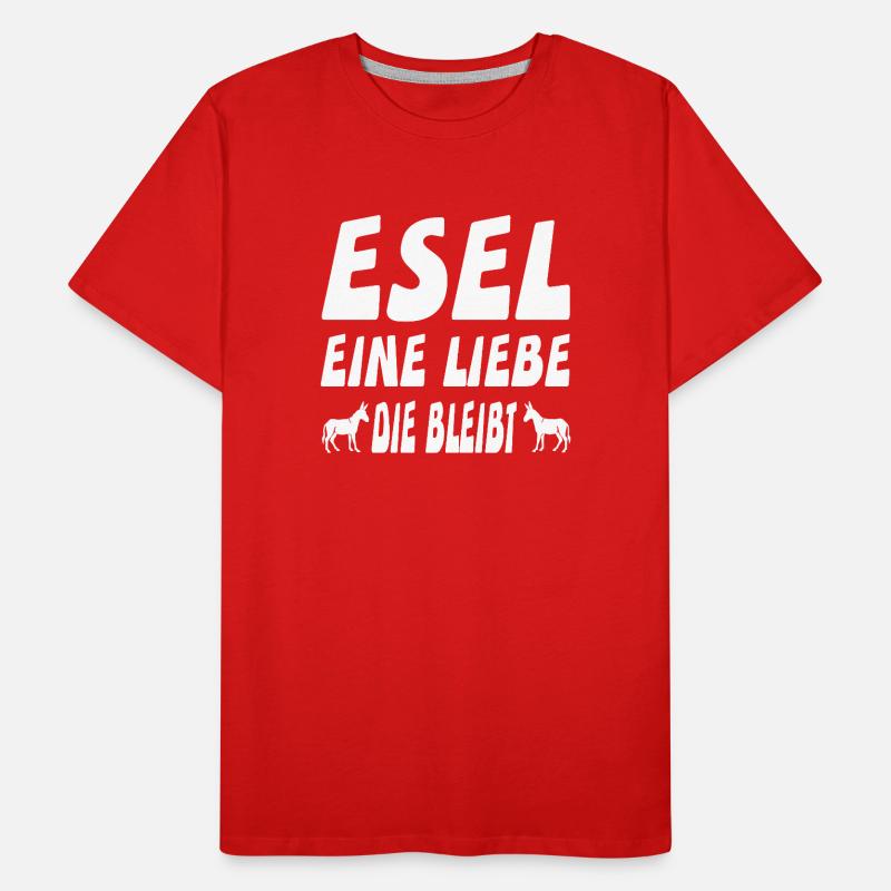 Esel Männer Premium Bio T-Shirt
