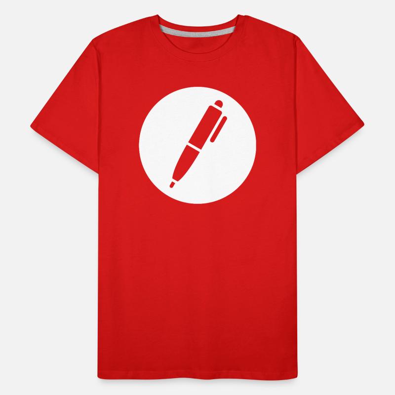 Stift, Kugelschreiber Männer Premium Bio T-Shirt
