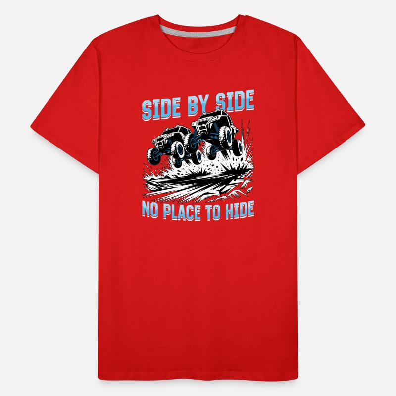 UTV Tout-Terrain 4 Roues Côte à côte T-shirt bio Premium Homme