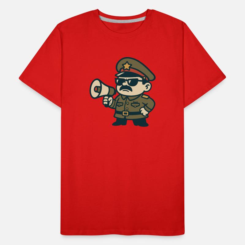 Sergent rétro Mégaphone T-shirt bio Premium Homme