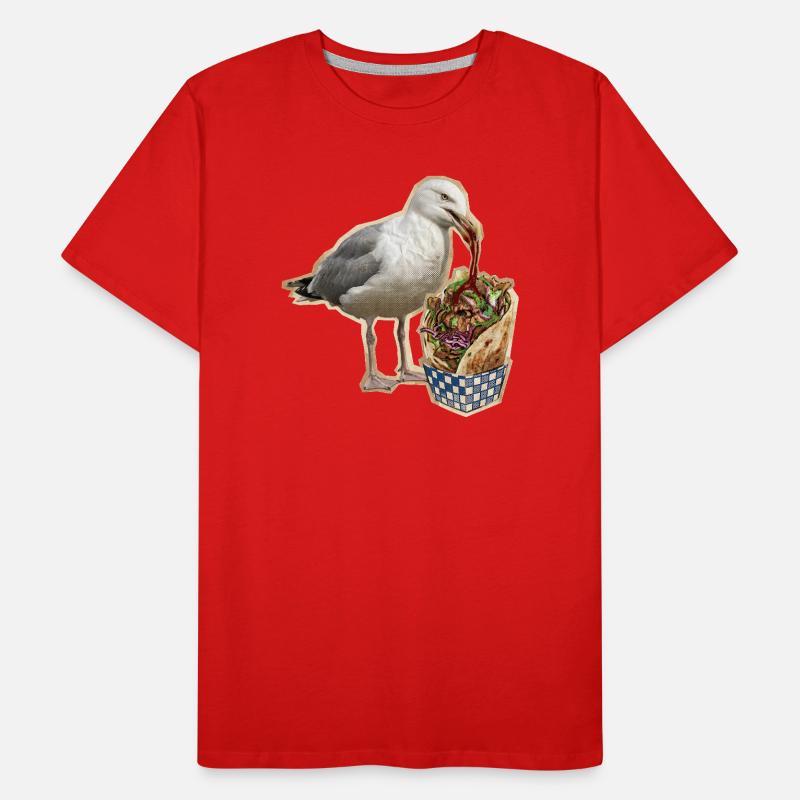 Mouette kebab T-shirt bio Premium Homme
