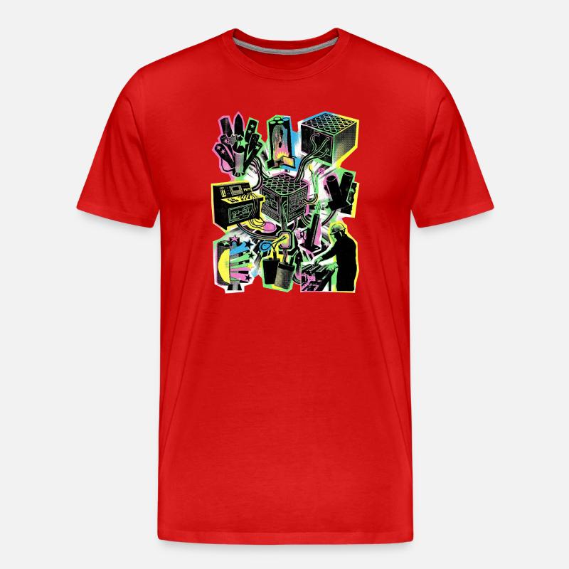 Pyrotechniker Pyro - Männer Premium Bio T-Shirt - Rot