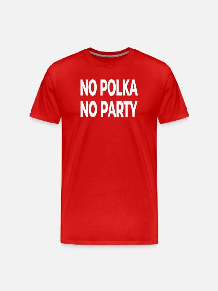 polka - Men's Premium Organic T-Shirt - red