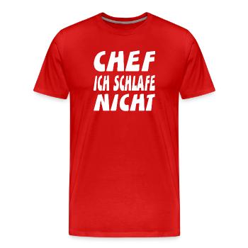 Chef - Männer Premium Bio T-Shirt - Rot - Vorne - Damien (186cm)
