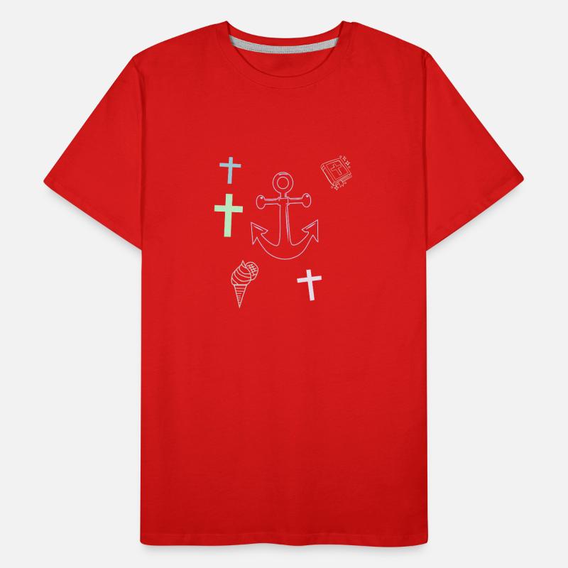  Anker Kreuz Eis maritim Men's Premium Organic T-Shirt