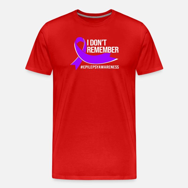 Epilepsie - Männer Premium Bio T-Shirt - Rot