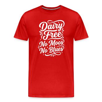 Dicton humoristique blues sans mousse - T-shirt bio Premium Homme - rouge - Devant - Damien (186cm)