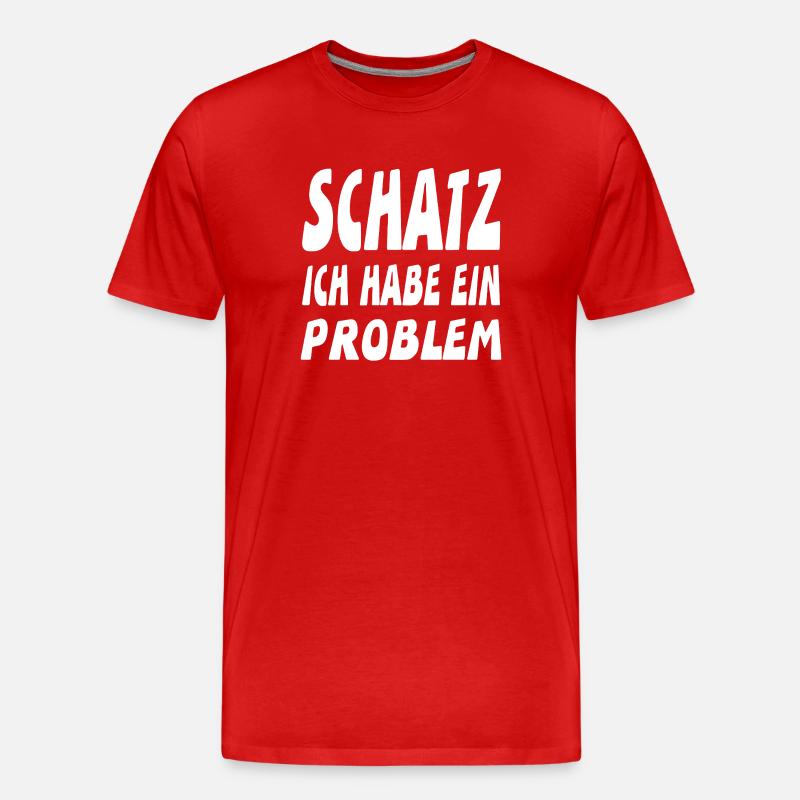 Schatz - Männer Premium Bio T-Shirt - Rot