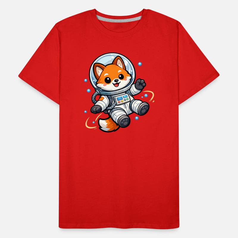 Le Renard de l’Espace en combinaison spatiale T-shirt bio Premium Homme