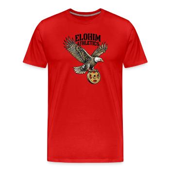 Hébreu Israélite Elohim - T-shirt bio Premium Homme - rouge - Devant - Damien (186cm)
