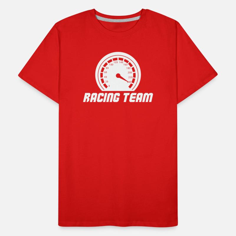 Rennteam Tachometer Emblem Männer Premium Bio T-Shirt