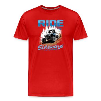 UTV Off Road 4 Wheeler Side by side - Männer Premium Bio T-Shirt - Rot - Vorne - Damien (186cm)