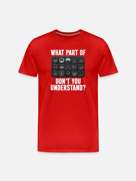 Airplane Flight Pilot Airplane Airline - Men's Premium Organic T-Shirt - red