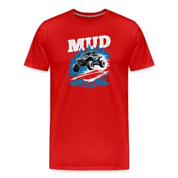 UTV Off Road 4 Wheeler Side by side - Männer Premium Bio T-Shirt - Rot - Vorne - Damien (186cm)