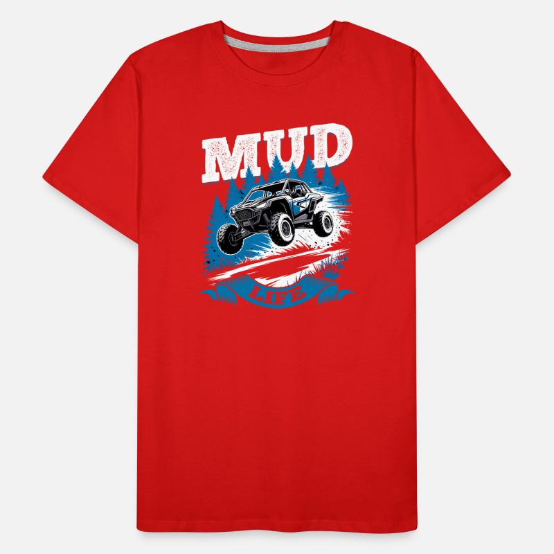 UTV Tout-Terrain 4 Roues Côte à côte T-shirt bio Premium Homme