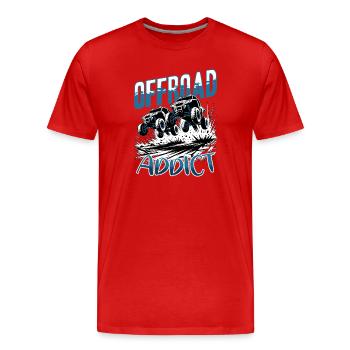 UTV Off Road 4 Wheeler Side by side - Männer Premium Bio T-Shirt - Rot - Vorne - Damien (186cm)