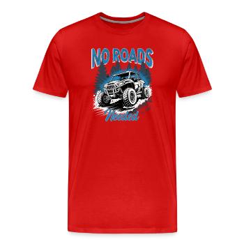 UTV Off Road 4 Wheeler Side by side - Männer Premium Bio T-Shirt - Rot - Vorne - Damien (186cm)