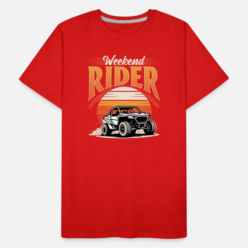 UTV Tout-Terrain 4 Roues Côte à côte T-shirt bio Premium Homme