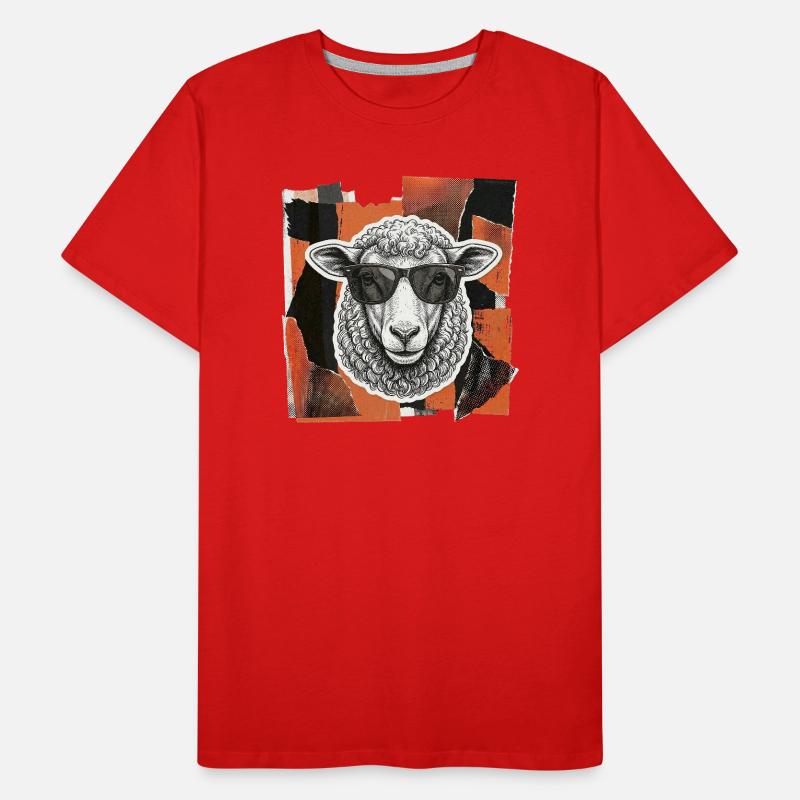 Schaf Schäfchen Männer Premium Bio T-Shirt