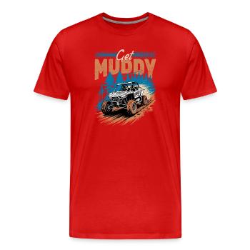 UTV Off Road 4 Wheeler Side by side - Männer Premium Bio T-Shirt - Rot - Vorne - Damien (186cm)