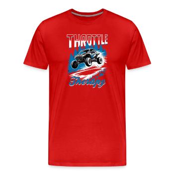 UTV Off Road 4 Wheeler Side by side - Männer Premium Bio T-Shirt - Rot - Vorne - Damien (186cm)