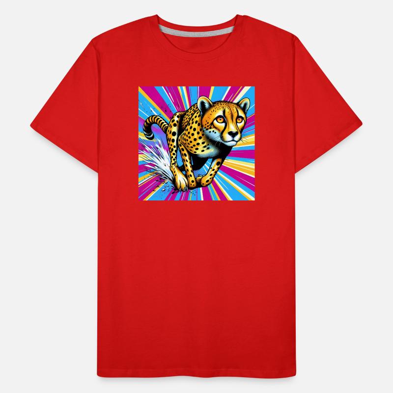 guépard T-shirt bio Premium Homme