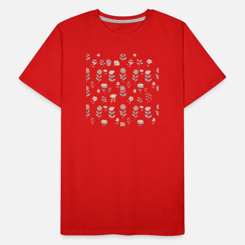 Pastel flowers Men's Premium Organic T-Shirt