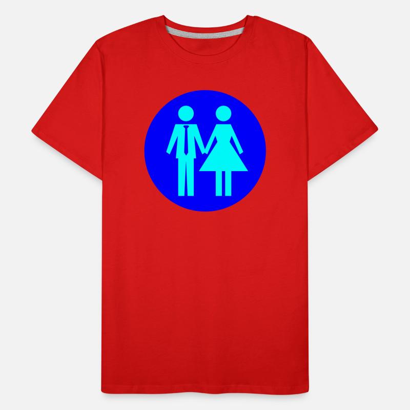 Paar Ehe Couple Männer Premium Bio T-Shirt