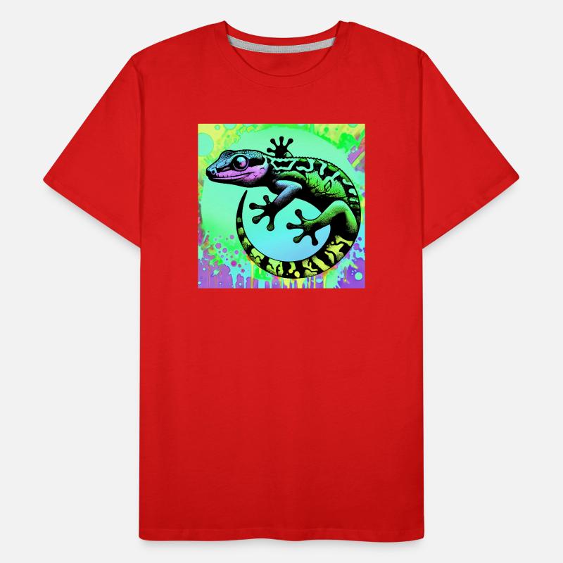 Gecko Männer Premium Bio T-Shirt