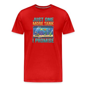 Aquarium Dicton, aquarium humoristique, Aquarium d’humour - T-shirt bio Premium Homme - rouge - Devant - Damien (186cm)
